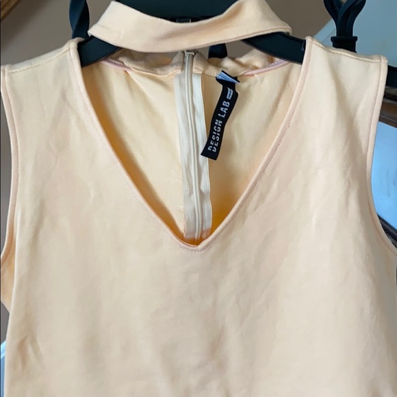 Peach leotard. Tie around neck. Size medium - Picture 3 of 4
